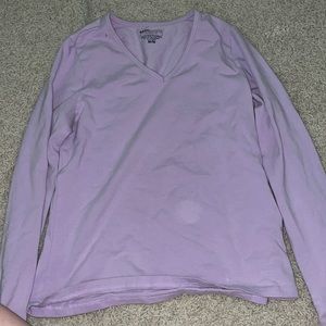 Purple long sleeve top